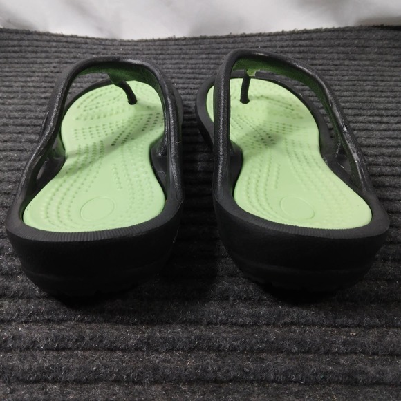 Women Slip On Thong Rubber Flip Flops Black - Picture 7 of 7